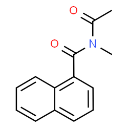 N-Acetyl-N-methyl-1-naphthalenecarboxamide结构式