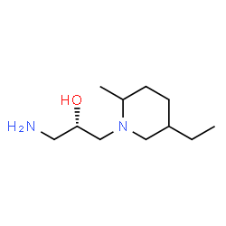 1-Piperidineethanol,alpha-(aminomethyl)-5-ethyl-2-methyl-,(alphaS)-(9CI) structure
