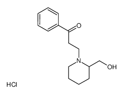 3-(2-hydroxymethyl-piperidino)-1-phenyl-propan-1-one, hydrochloride Structure