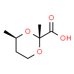 1,3-Dioxane-2-carboxylicacid,2,4-dimethyl-,(2R,4R)-rel-(9CI) Structure