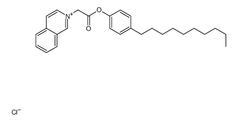 (4-decylphenyl) 2-isoquinolin-2-ium-2-ylacetate,chloride结构式