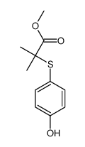 methyl 2-(4-hydroxyphenyl)sulfanyl-2-methylpropanoate结构式