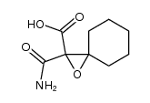 2-carbamoyl-1-oxa-spiro[2.5]octane-2-carboxylic acid结构式