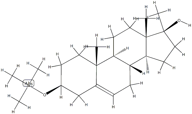 (17S)-17-Methyl-3β-(trimethylsiloxy)androst-5-en-17β-ol结构式