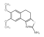 2-Amino-4,5-dihydro-7,8-dimethoxynaphtho[1,2-d]thiazole结构式