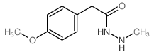 Benzeneacetic acid, 4-methoxy-, 2-methylhydrazide Structure