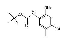 (2-amino-4-chloro-5-methyl-phenyl)-carbamic acid tert-butyl ester Structure