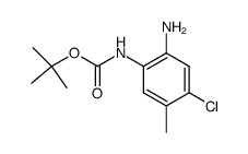 (2-amino-4-chloro-5-methyl-phenyl)-carbamic acid tert-butyl ester结构式