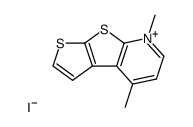 4,7-dimethyl-thieno[3',2':4,5]thieno[2,3-b]pyridinium, iodide Structure