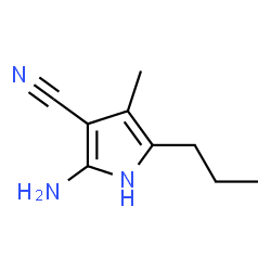 1H-Pyrrole-3-carbonitrile,2-amino-4-methyl-5-propyl- structure