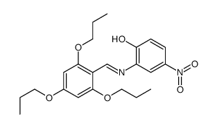 4-nitro-2-[[(2,4,6-tripropoxyphenyl)methylene]amino]phenol结构式