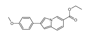 ethyl 2-(4-methoxyphenyl)indolizine-6-carboxylate Structure