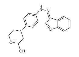 2-[N-(2-hydroxyethyl)-4-(2-indazol-3-ylidenehydrazinyl)anilino]ethanol结构式