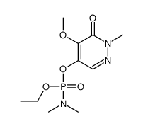 5-[dimethylamino(ethoxy)phosphoryl]oxy-4-methoxy-2-methylpyridazin-3-one结构式