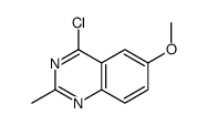 4-chloro-6-methoxy-2-methylquinazoline Structure