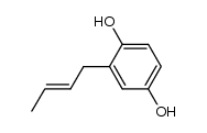 (2-Butenyl)-hydrochinon Structure