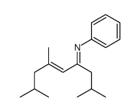 2,6,8-trimethyl-N-phenylnon-5-en-4-imine Structure