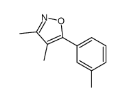 3,4-dimethyl-5-(3-methylphenyl)-1,2-oxazole结构式