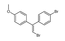 1-bromo-4-[2-bromo-1-(4-methoxyphenyl)ethenyl]benzene结构式