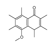 5-methoxy-2,3,4,6,7,8-hexamethyl-4H-naphthalen-1-one Structure