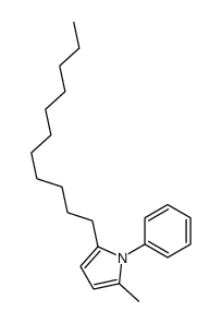 2-methyl-1-phenyl-5-undecylpyrrole Structure