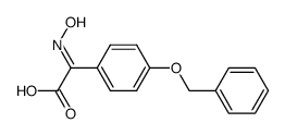 (4-Benzyloxy-phenyl)-[(E)-hydroxyimino]-acetic acid Structure