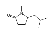 1-methyl-5-(2-methylpropyl)pyrrolidin-2-one Structure