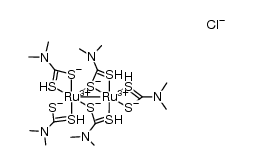 α-[RuIII2(DMDT)5]Cl结构式