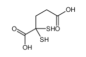 2,2-bis(sulfanyl)pentanedioic acid结构式