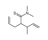 N,N,3-trimethyl-2-prop-2-enylpent-4-enethioamide结构式