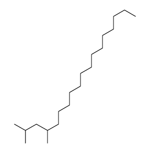 2,4-Dimethyloctadecane结构式