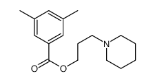3-piperidin-1-ylpropyl 3,5-dimethylbenzoate结构式