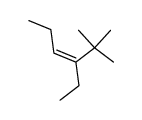 (Z)-3-ethyl-2,2-dimethyl-hex-3-ene Structure