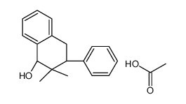 acetic acid,(1R,3S)-2,2-dimethyl-3-phenyl-3,4-dihydro-1H-naphthalen-1-ol结构式