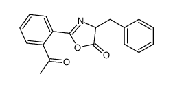 2-(2-acetylphenyl)-4-benzyl-4H-1,3-oxazol-5-one结构式