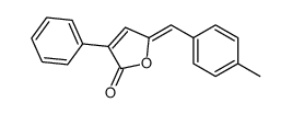 5-[(4-methylphenyl)methylidene]-3-phenylfuran-2-one结构式