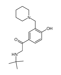 2-tert-Butylamino-1-(4-hydroxy-3-piperidin-1-ylmethyl-phenyl)-ethanone结构式