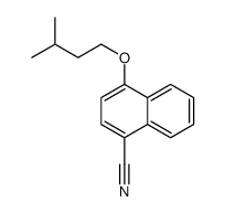 4-(3-methylbutoxy)naphthalene-1-carbonitrile结构式