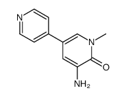 3-amino-1-methyl-5-pyridin-4-ylpyridin-2-one结构式