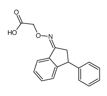 2-[(3-phenyl-2,3-dihydroinden-1-ylidene)amino]oxyacetic acid结构式