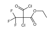 ethyl 2-carbonochloridoyl-2-chloro-3,3,3-trifluoropropanoate结构式