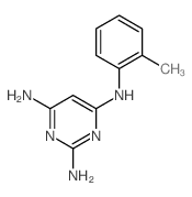 2,4,6-Pyrimidinetriamine,N4-(2-methylphenyl)-结构式