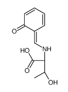 (2S,3R)-3-hydroxy-2-[(6-oxocyclohexa-2,4-dien-1-ylidene)methylamino]butanoic acid Structure