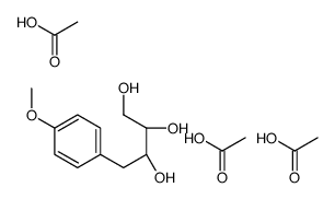 acetic acid,(2R,3R)-4-(4-methoxyphenyl)butane-1,2,3-triol Structure