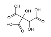 1,2-dihydroxy-1,1,2-ethanetricarboxylic acid structure