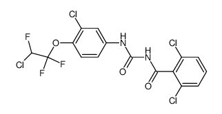 1-[3-Chloro-4-(2-chloro-1,1,2-trifluoro-ethoxy)-phenyl]-3-(2,6-dichloro-benzoyl)-urea结构式