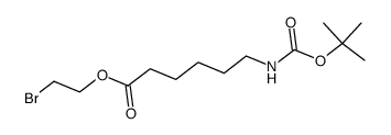 2-bromoethyl N-tert-butoxycarbonyl-6-aminohexanoate结构式