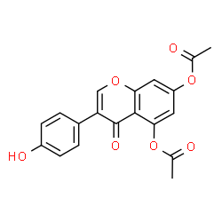 4',5-Di-O-acetyl Genistein结构式