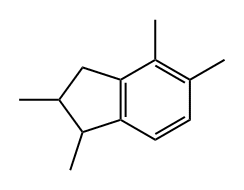 1H-Indene, 2,3-dihydro-1,2,4,5-tetramethyl- Structure