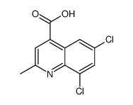6,8-DICHLORO-2-METHYL-QUINOLINE-4-CARBOXYLIC ACID Structure